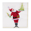 Cocktail Napkins : Santa Serving Cocktails