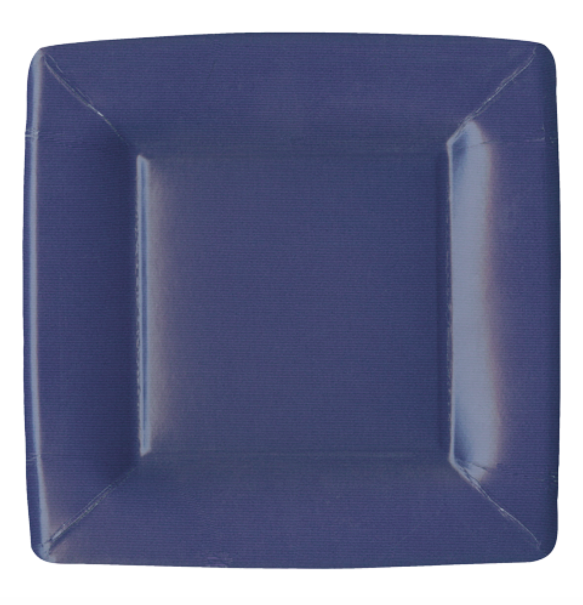 Salad Plates : Square Navy Grosgrain