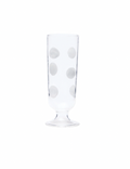 Drop White Champagne Glass