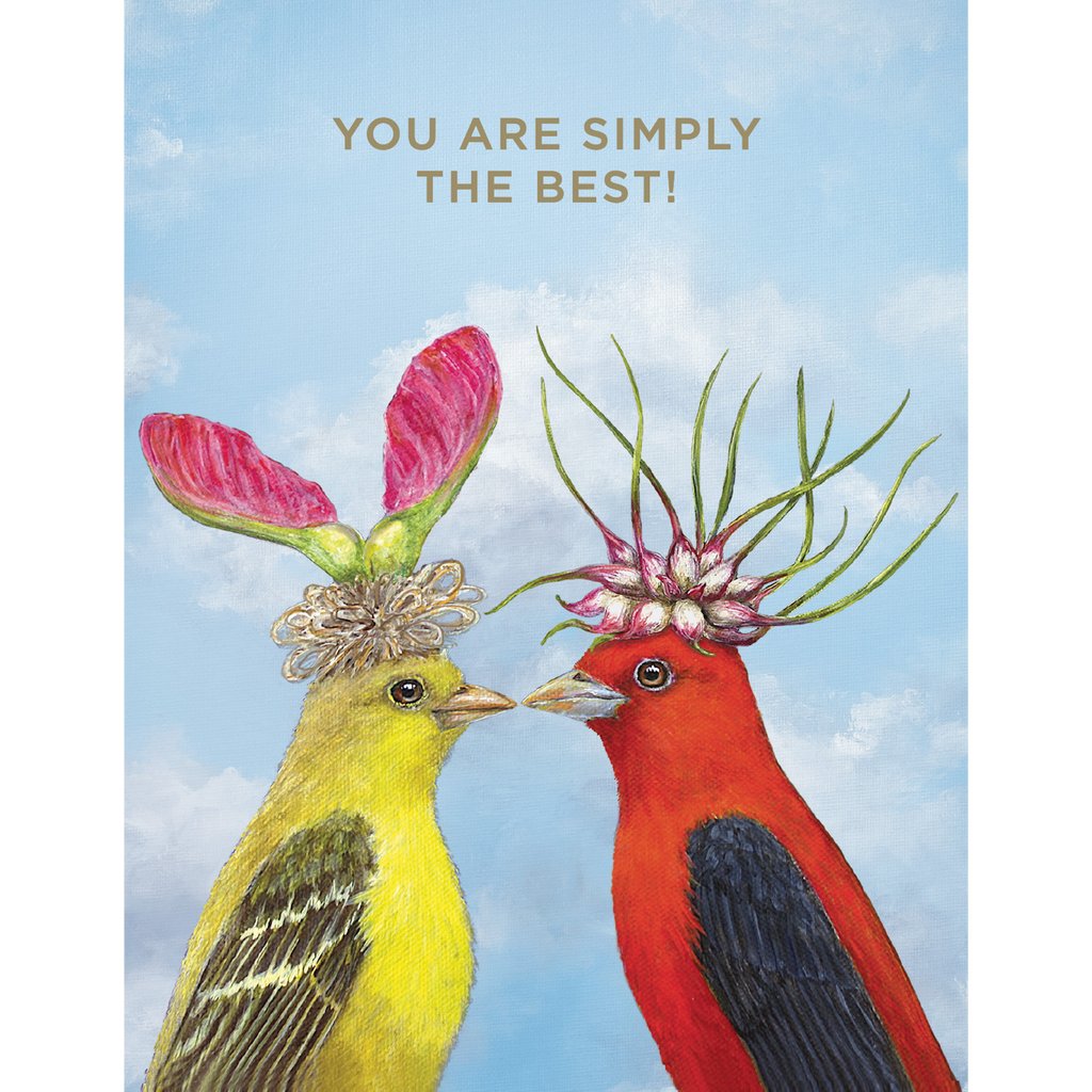 Simply the Best Card Gold Foil