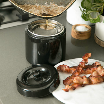 Ceramic Grease Keeper Black 6c.