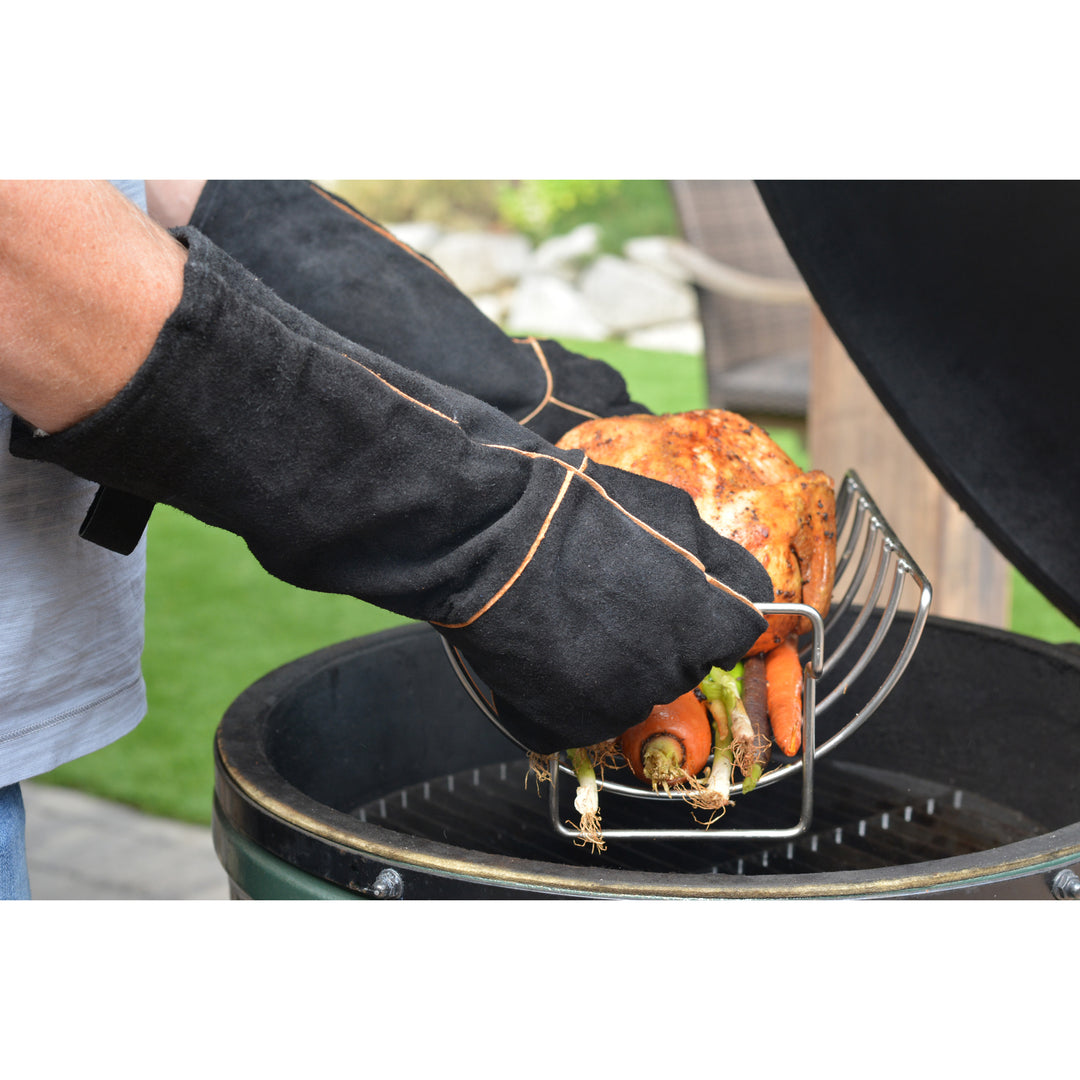 Leather Grill Gloves Black
