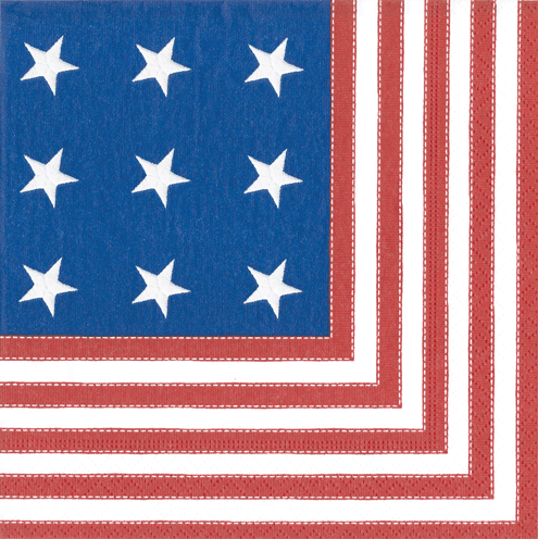 Cocktail Napkins : Star Spangled