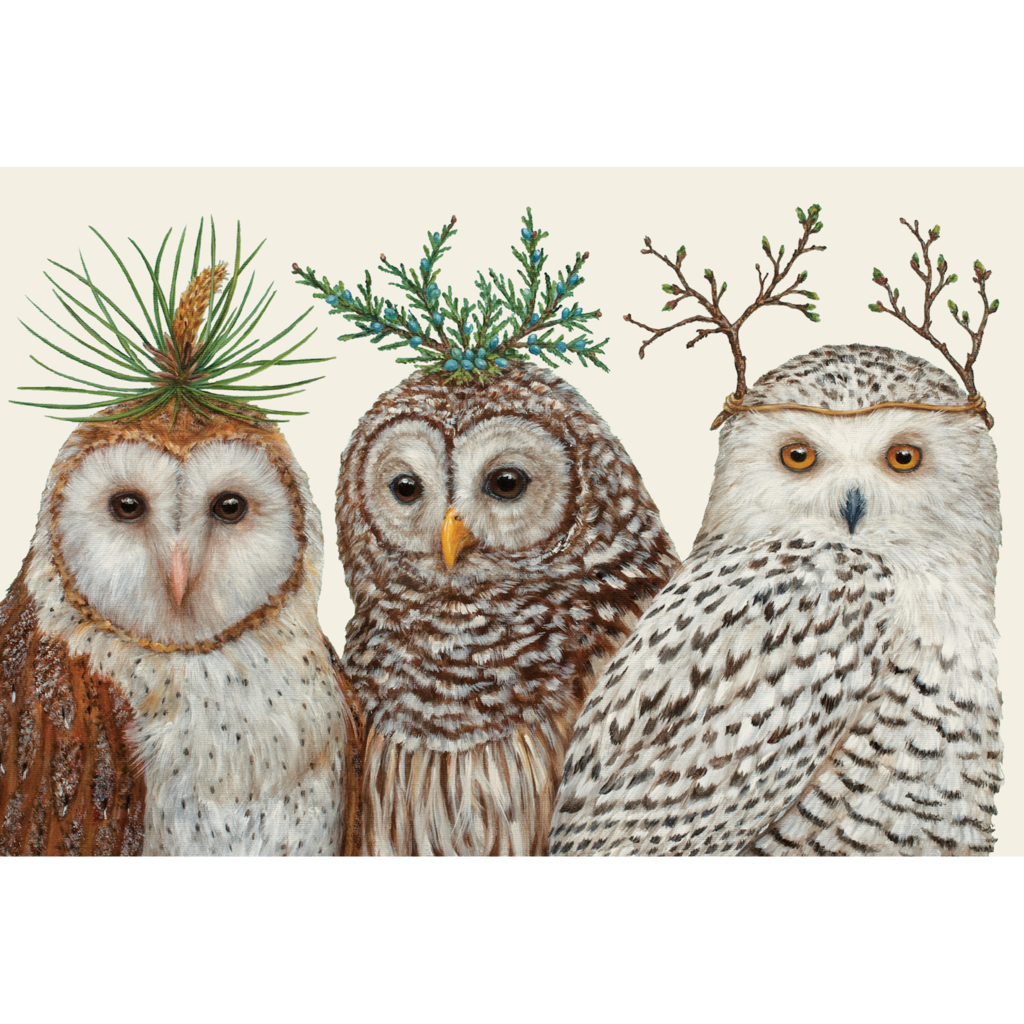 Winter Owls Placemat - 24 Sheets