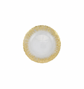Rufolo Glass Gold Brushstroke Canape Plate