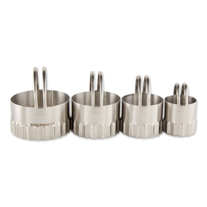 Biscuit Cutters S/4 Rippled