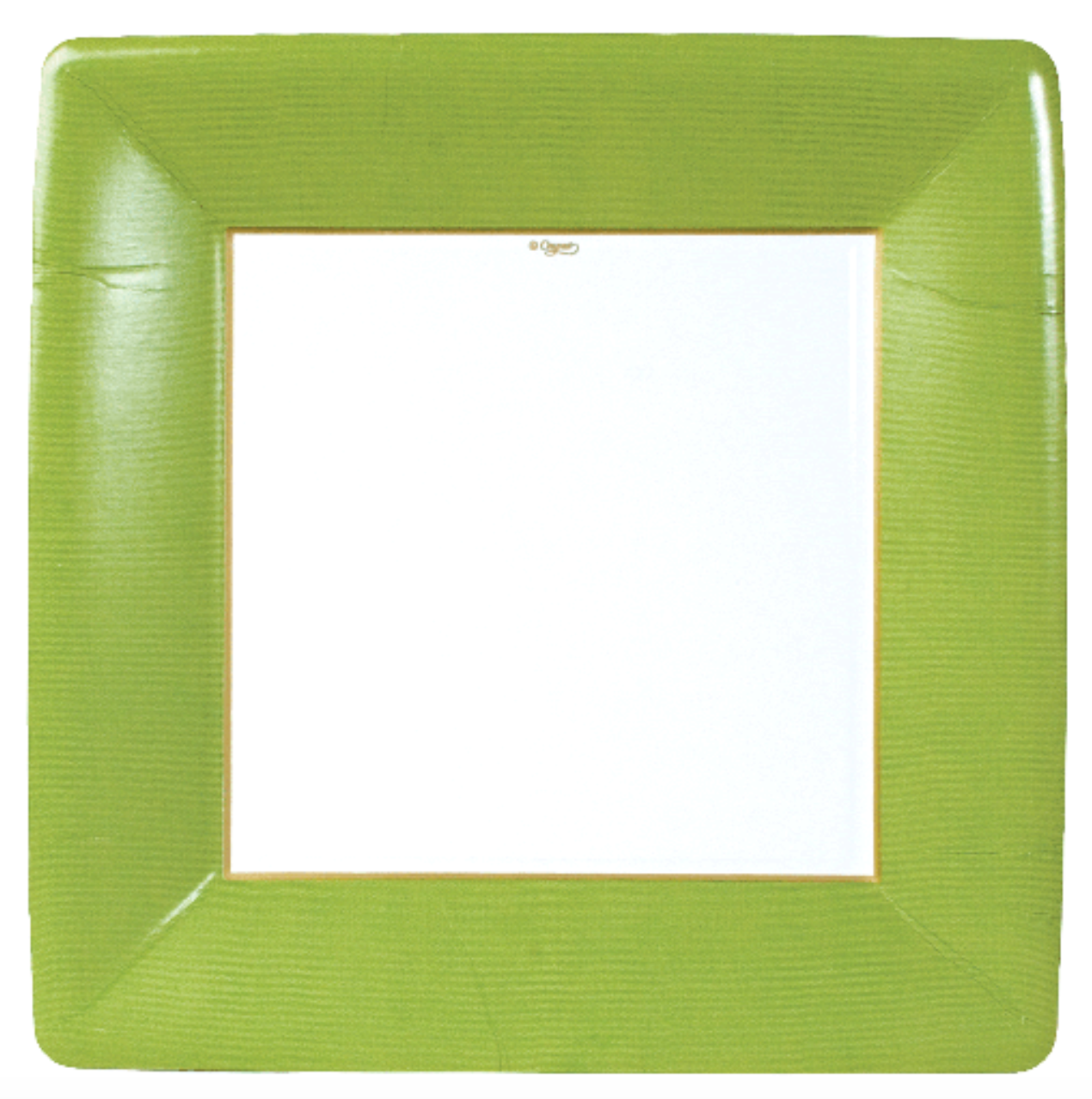 Dinner Plates : Moss Green Square Grosgrain