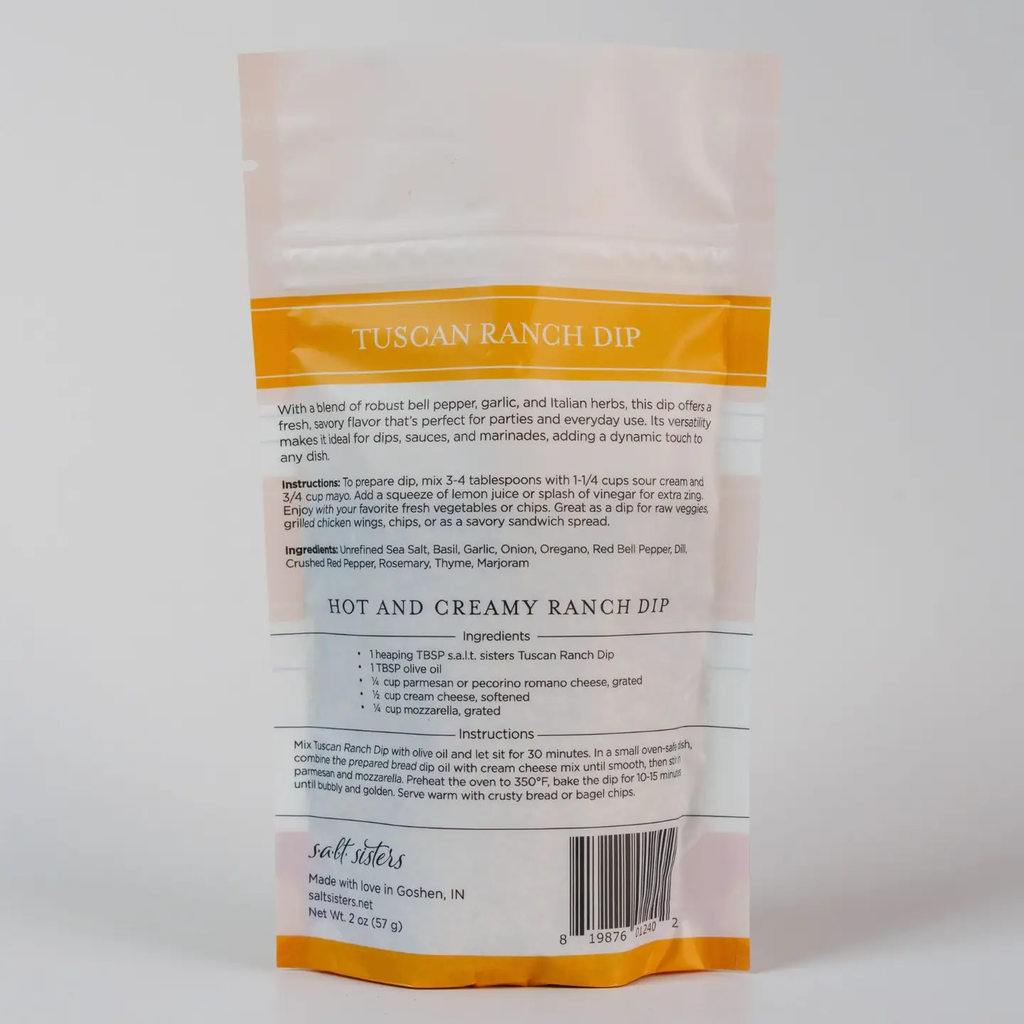 Tuscan Ranch Bread Dip Seasoning Mix