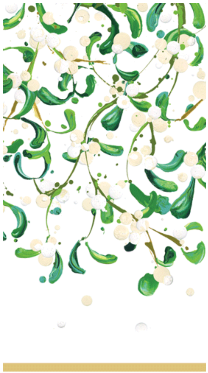 Guest Towels : Modern Mistletoe Retired