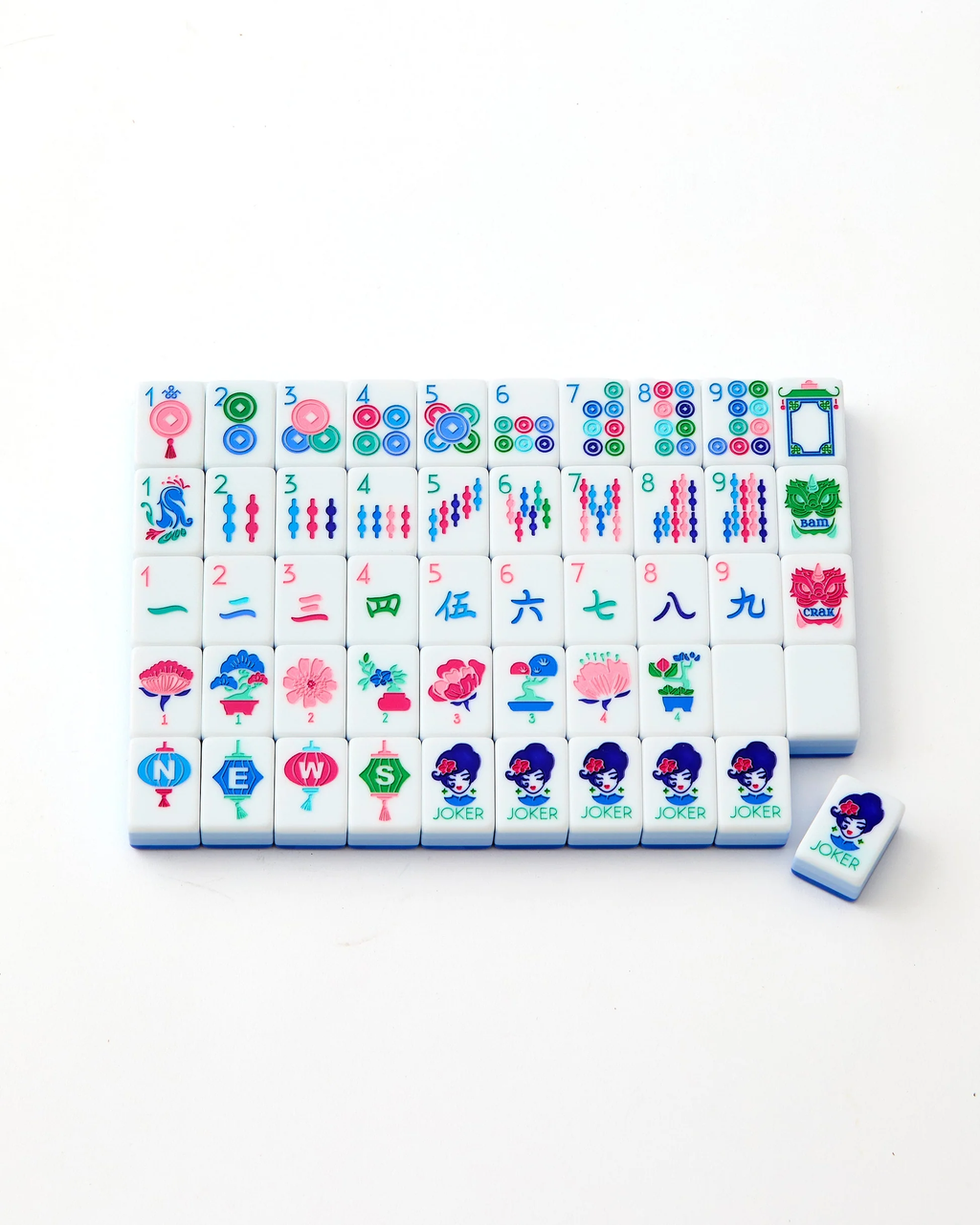 Lola Blue Ombre Mahjong Tile Set