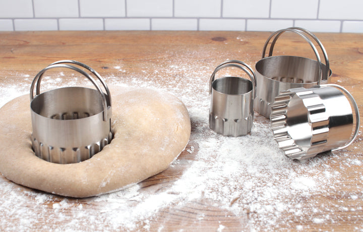 Biscuit Cutters S/4 Rippled