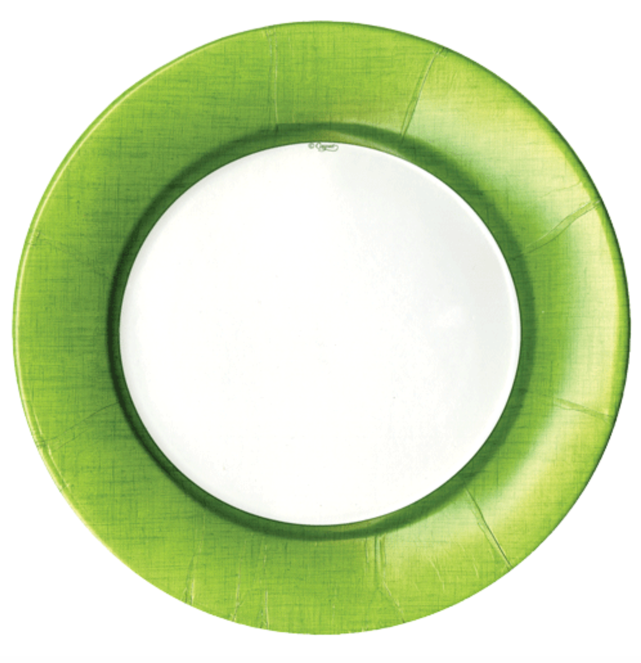 Paper Dinner Plates : Moss Green Linen