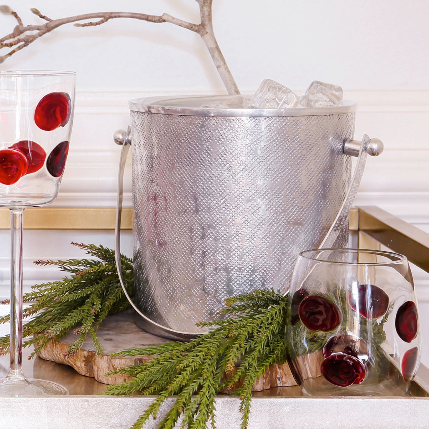 Drop Red Stemless Wine