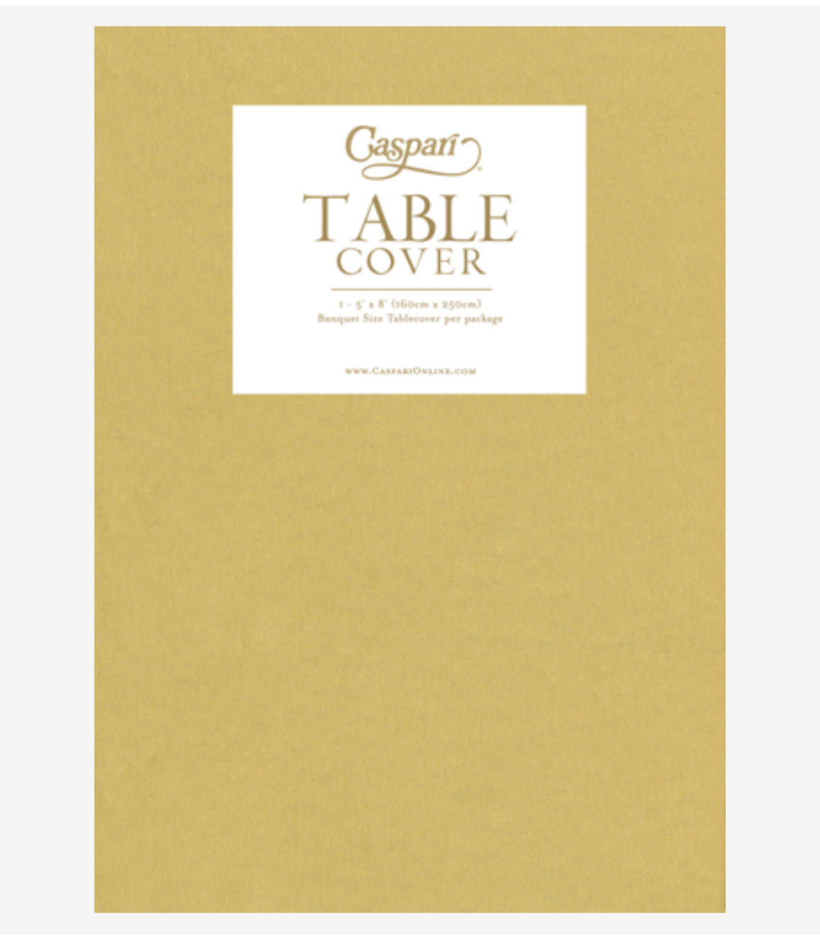 Paper Linen Tablecover : Gold Solid Airlaid