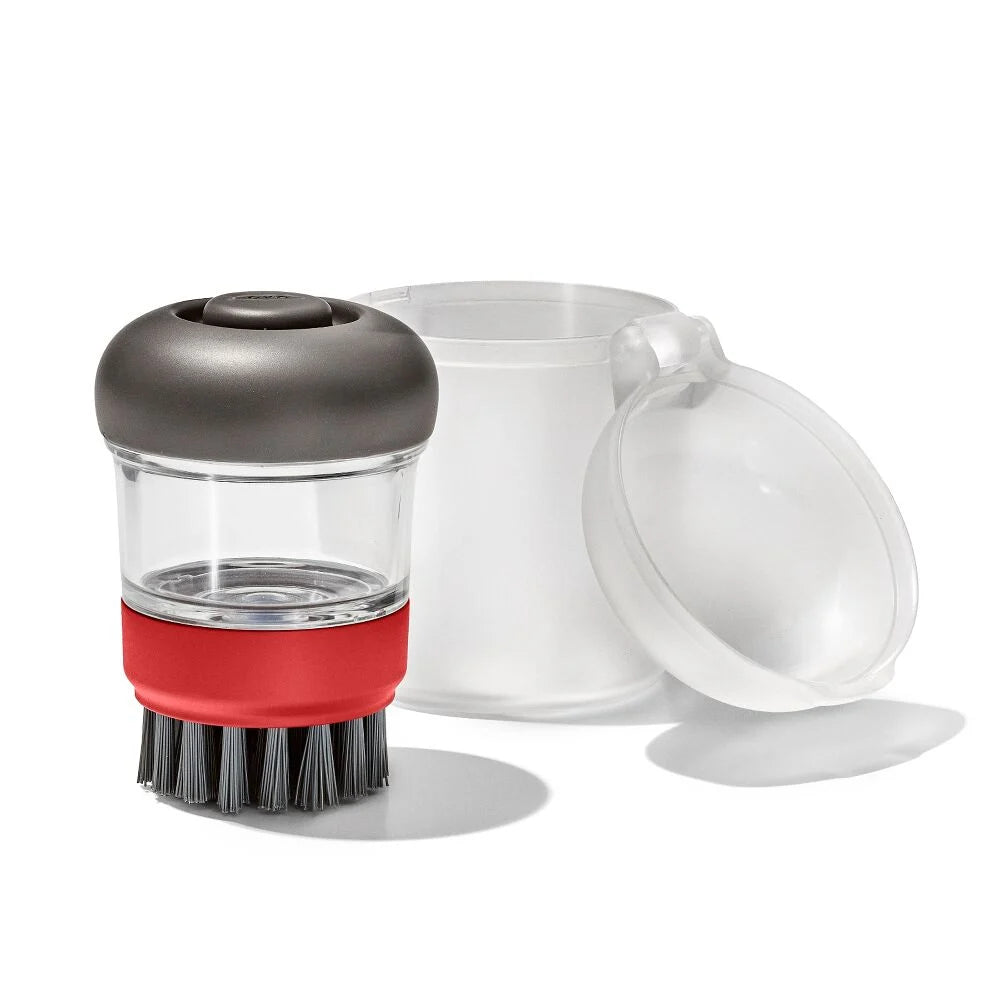 Soap Dispensing Brush with Storage Case