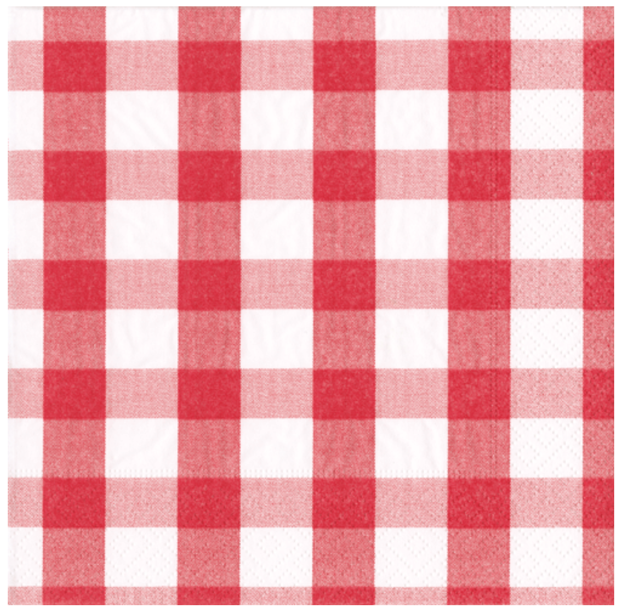 Luncheon Napkins : Red Gingham