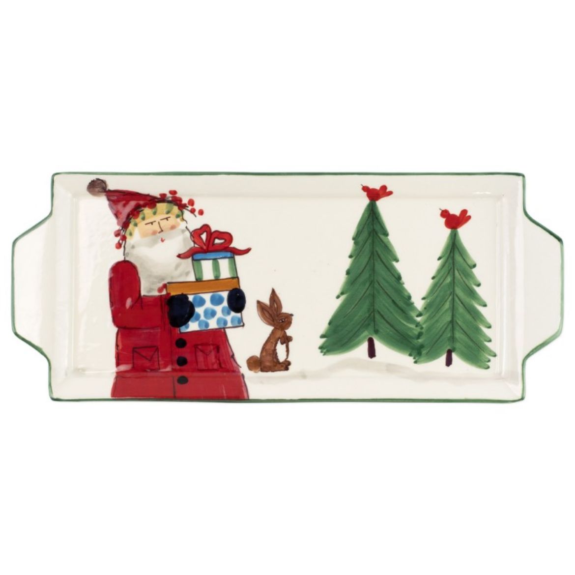 OSN Handled Rectangular Platter w/ Bunny