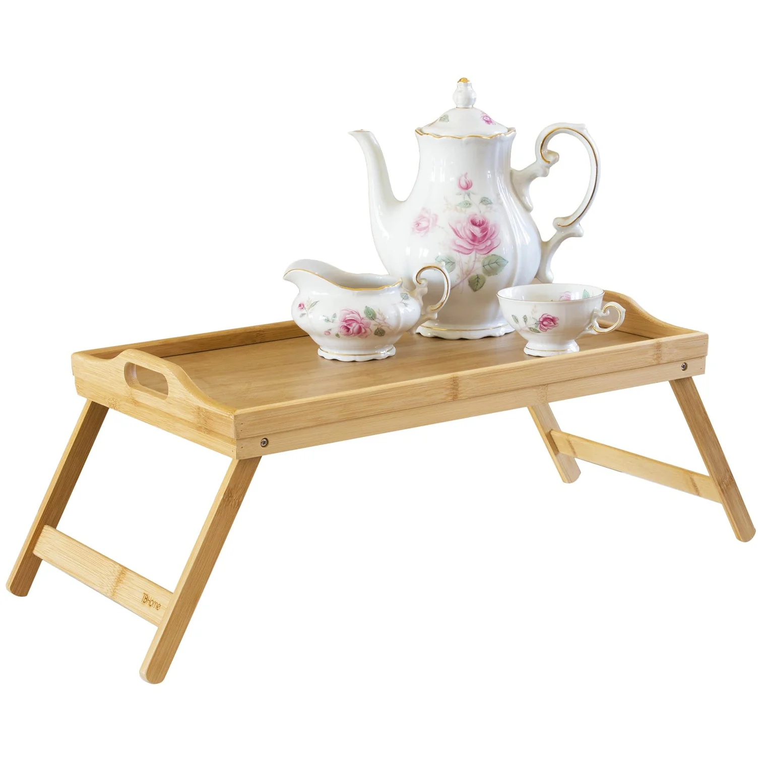 Bamboo Breakfast Tray with Folding Legs