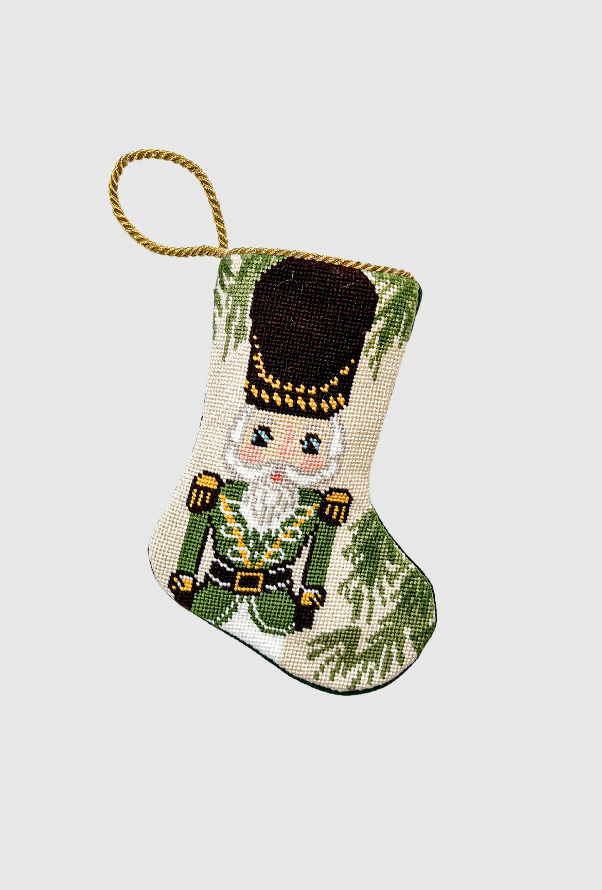 Bauble Stocking Vietri Nutcracker Green