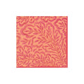 Cocktail Napkins : Block Print Leaves Fuchsia/Orange