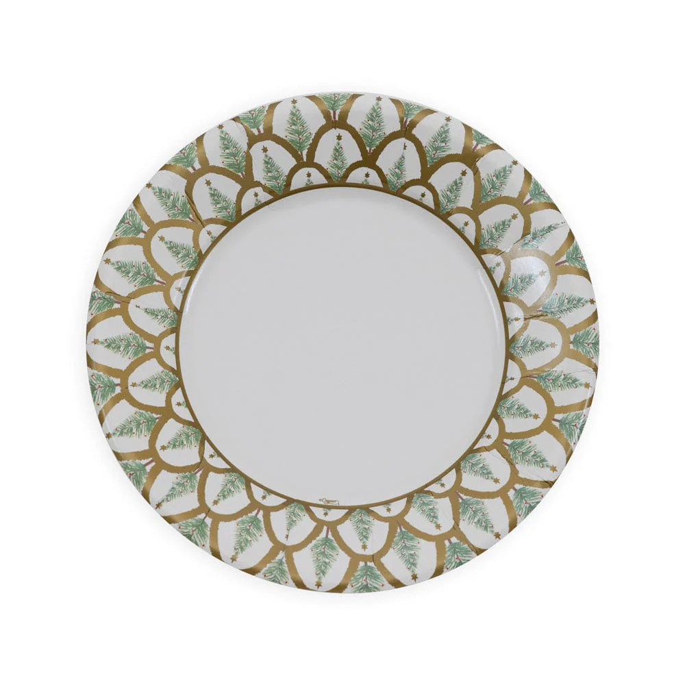 Salad Plate : Deco Christmas Gold