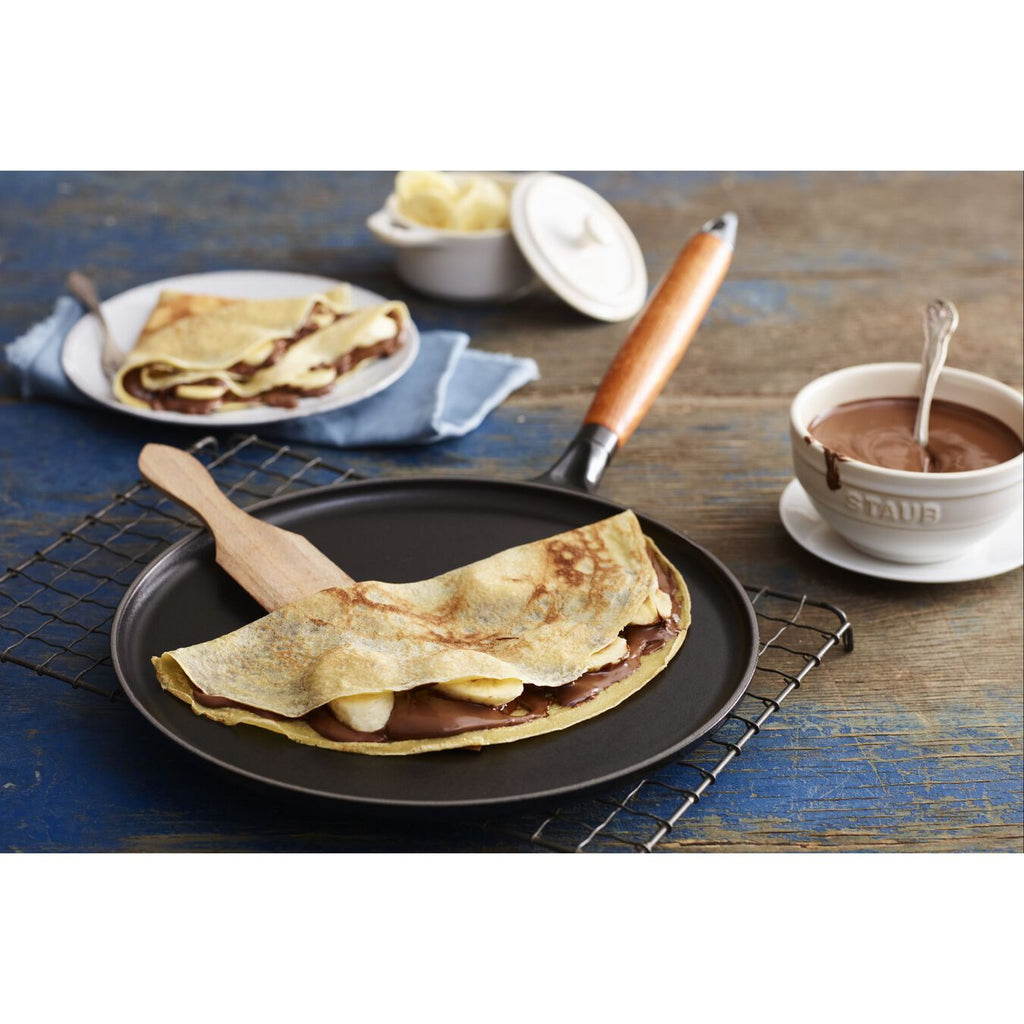 Crepe Pan w/ Spreader & Spatula 12-inch Black