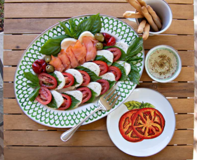 Sandwich Plate :  Scallop Green