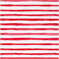Painterly Stripe Red/White Roll Wrap