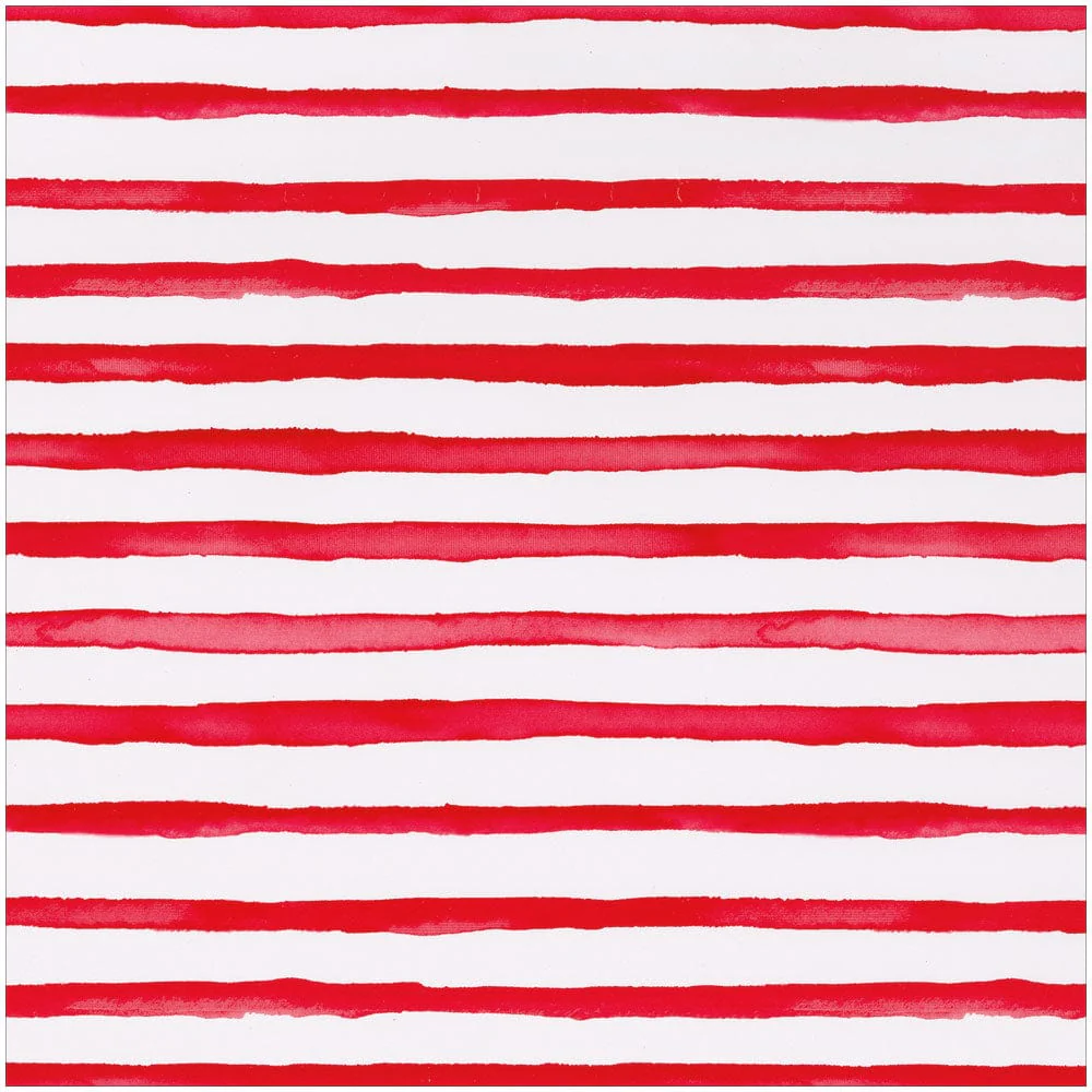 Painterly Stripe Red/White Roll Wrap