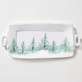 Lastra Holiday Handled Rect Platter