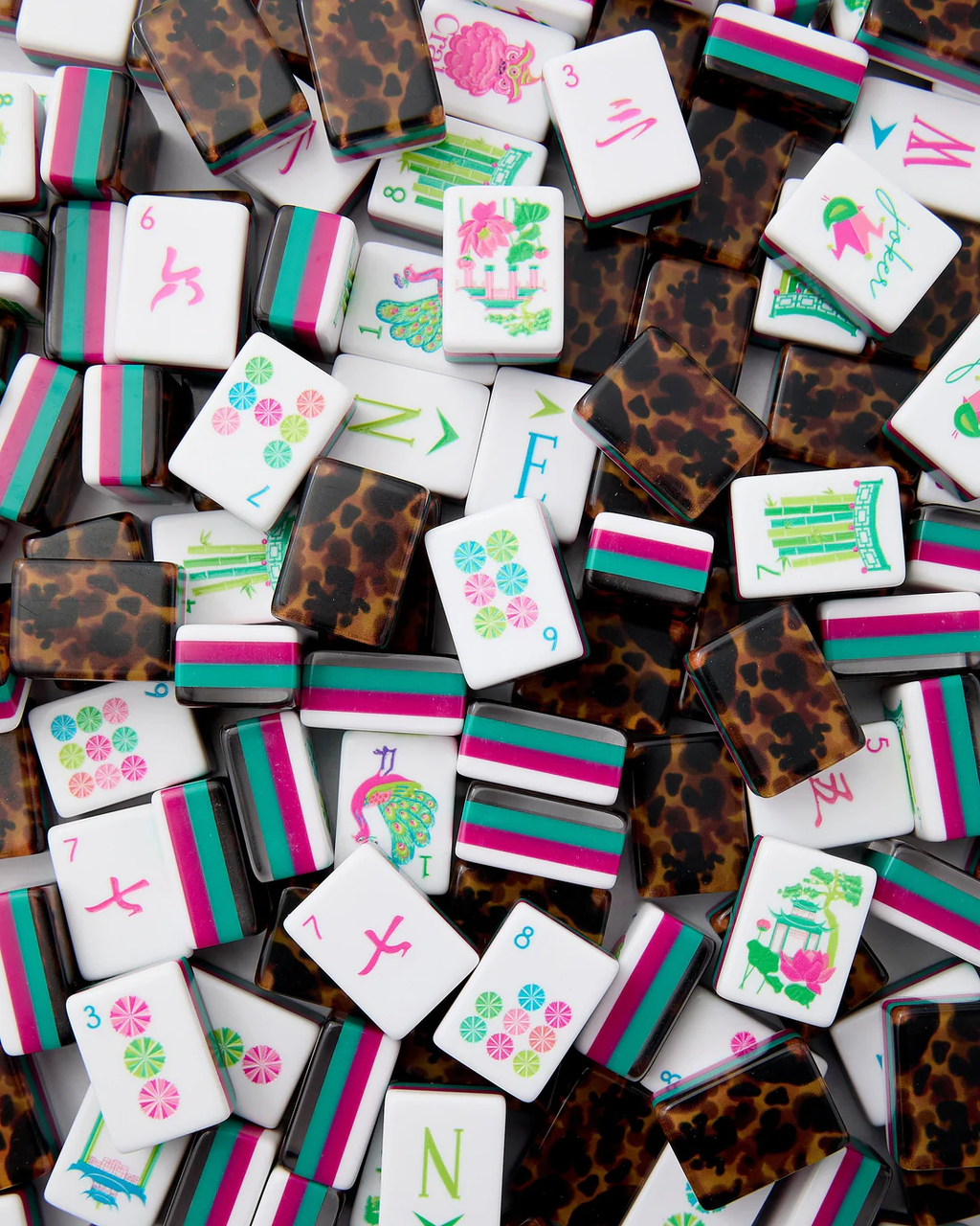 Glow Wild Mahjong Tile Set
