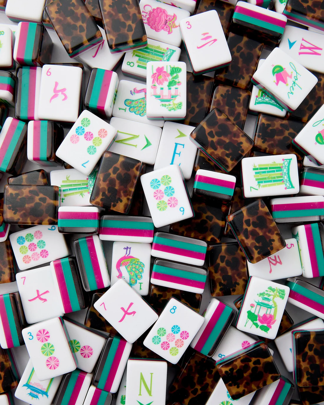Glow Wild Mahjong Tile Set