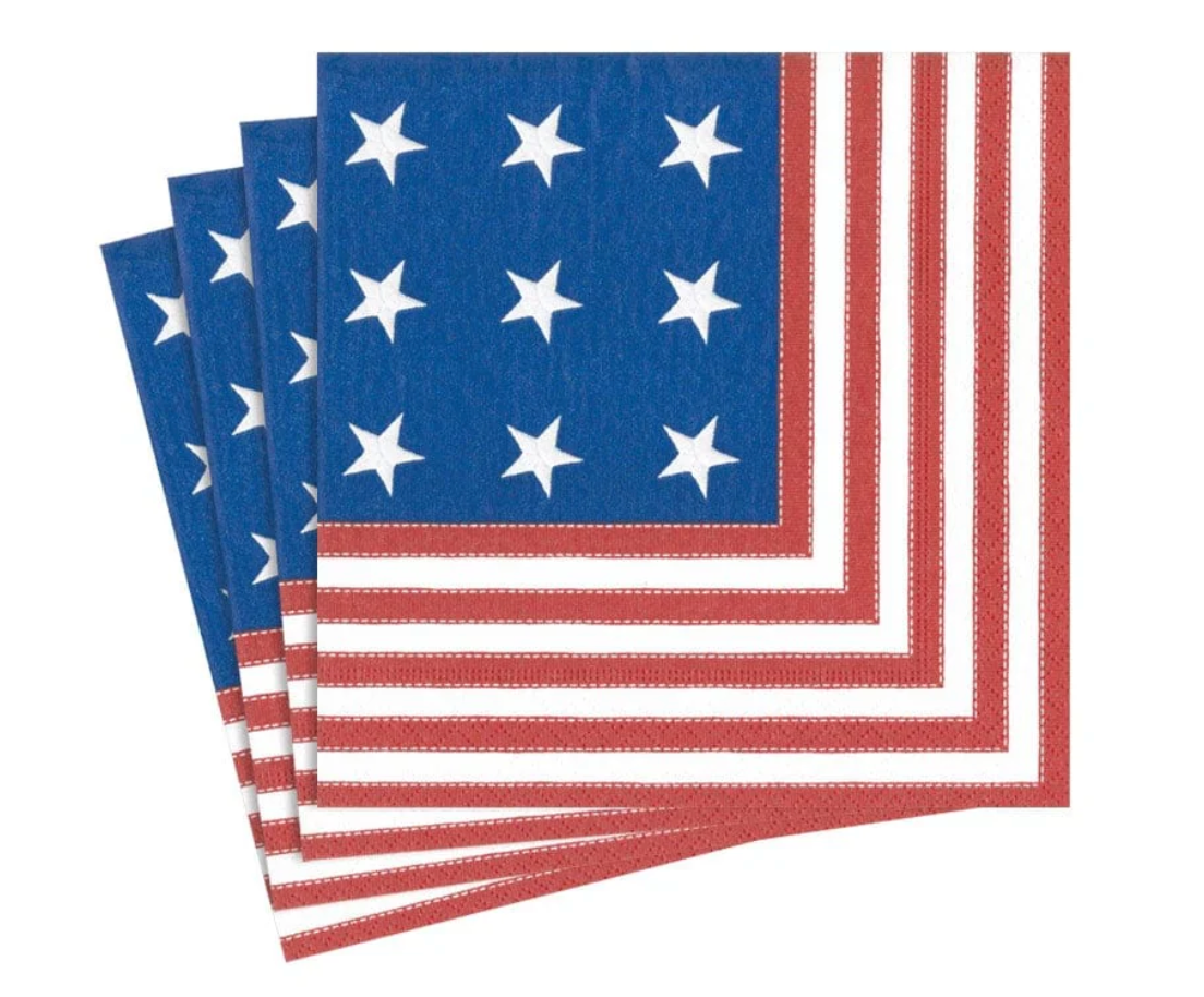 Cocktail Napkins : Star Spangled