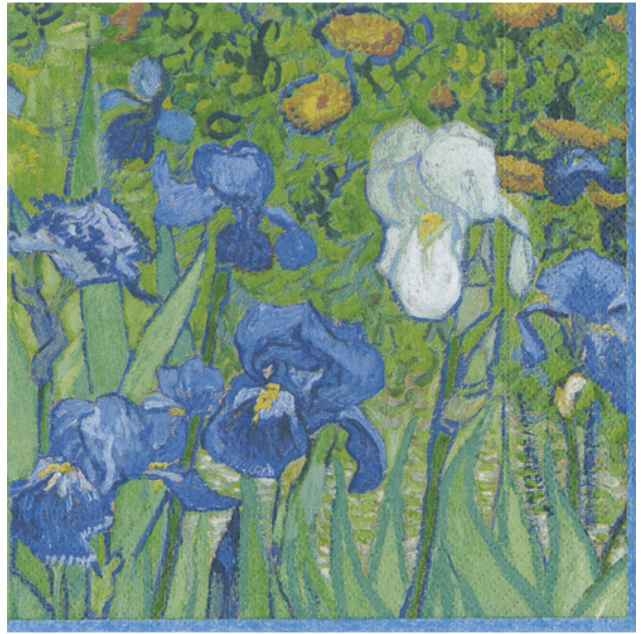 Luncheon Napkins : Van Gogh Irises