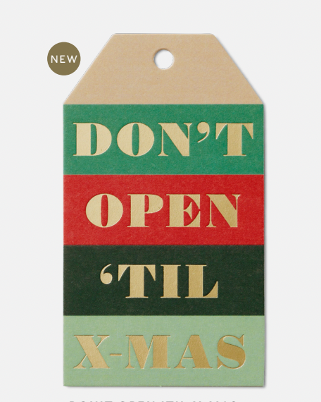 Don't Open 'til X-Mas Gift Tags