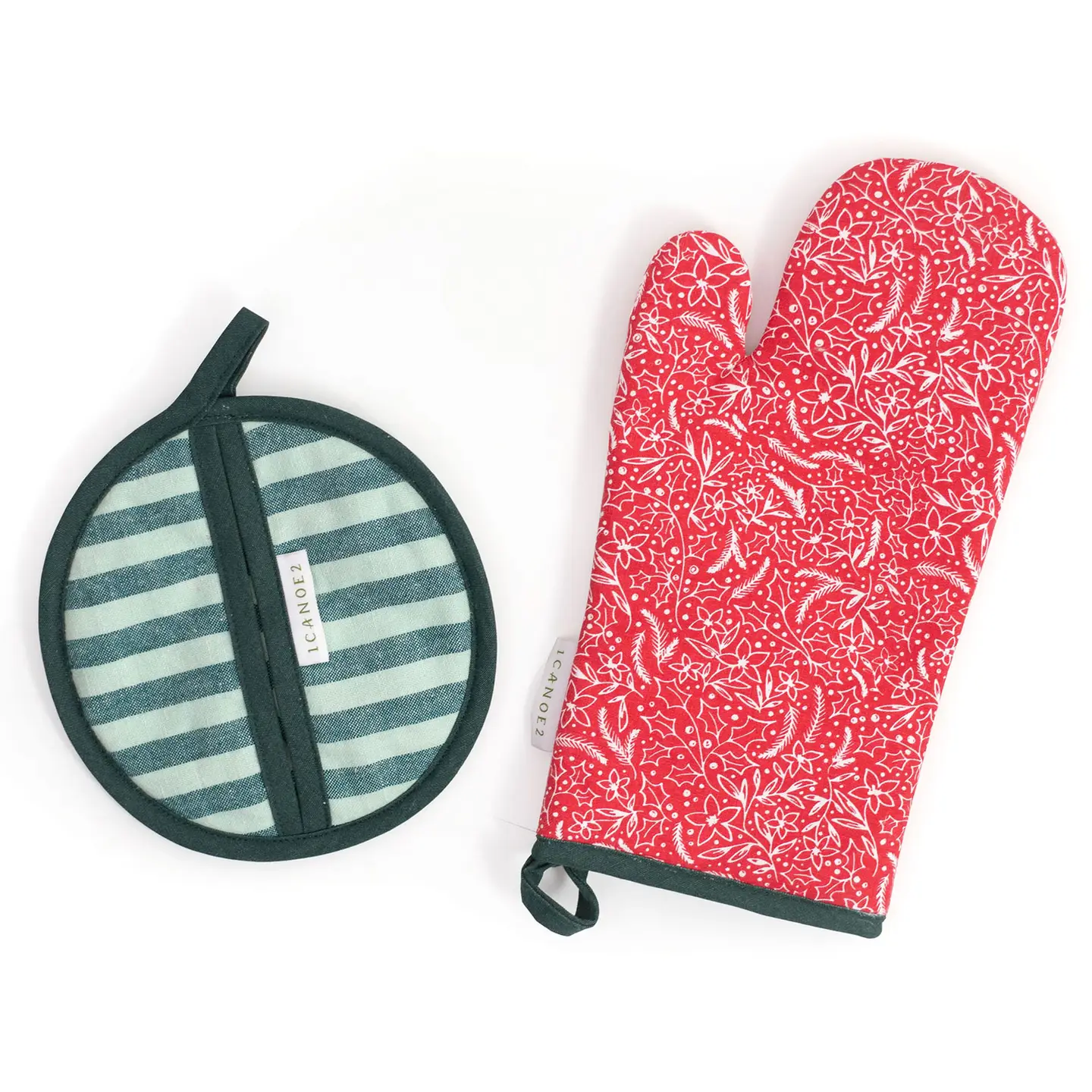 Holiday Flora Pot Holder Set