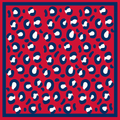 Bandana Gameday Scarf Red & Blue Print