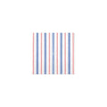 The Kitchen Table Americana stripe cocktail napkins in red, white, and blue spunlace fabric with a fabric-like texture.