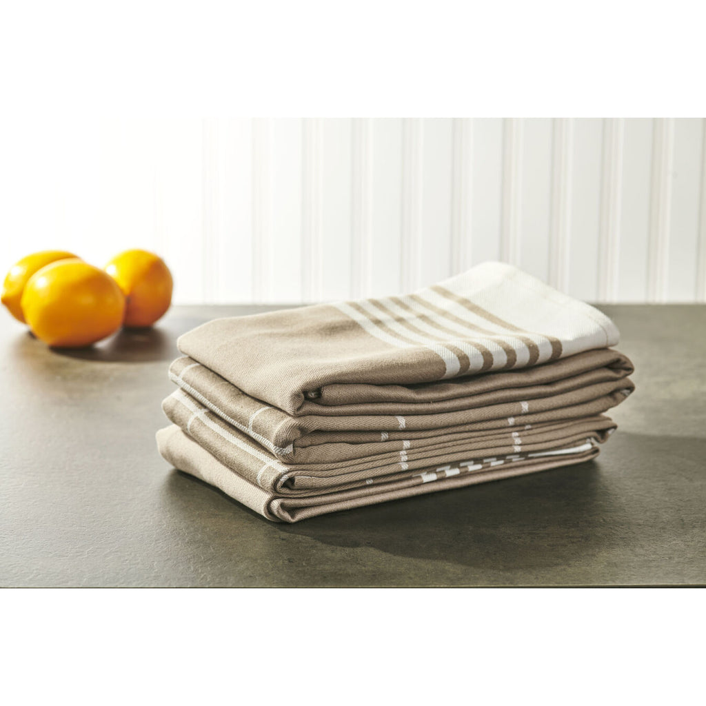 Kitchen Towels - 4pc Taupe