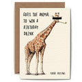 Giraffe Birthday Card