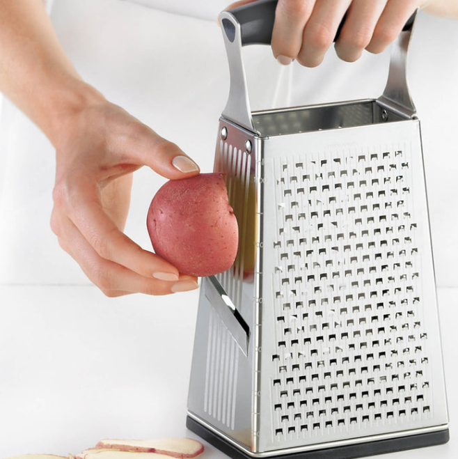 4 Sided Box Grater with Surface Glide Tech