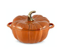 Pumpkin Dutch Oven Cocotte - 3.5-Qt. Burnt Orange with Brass Knob