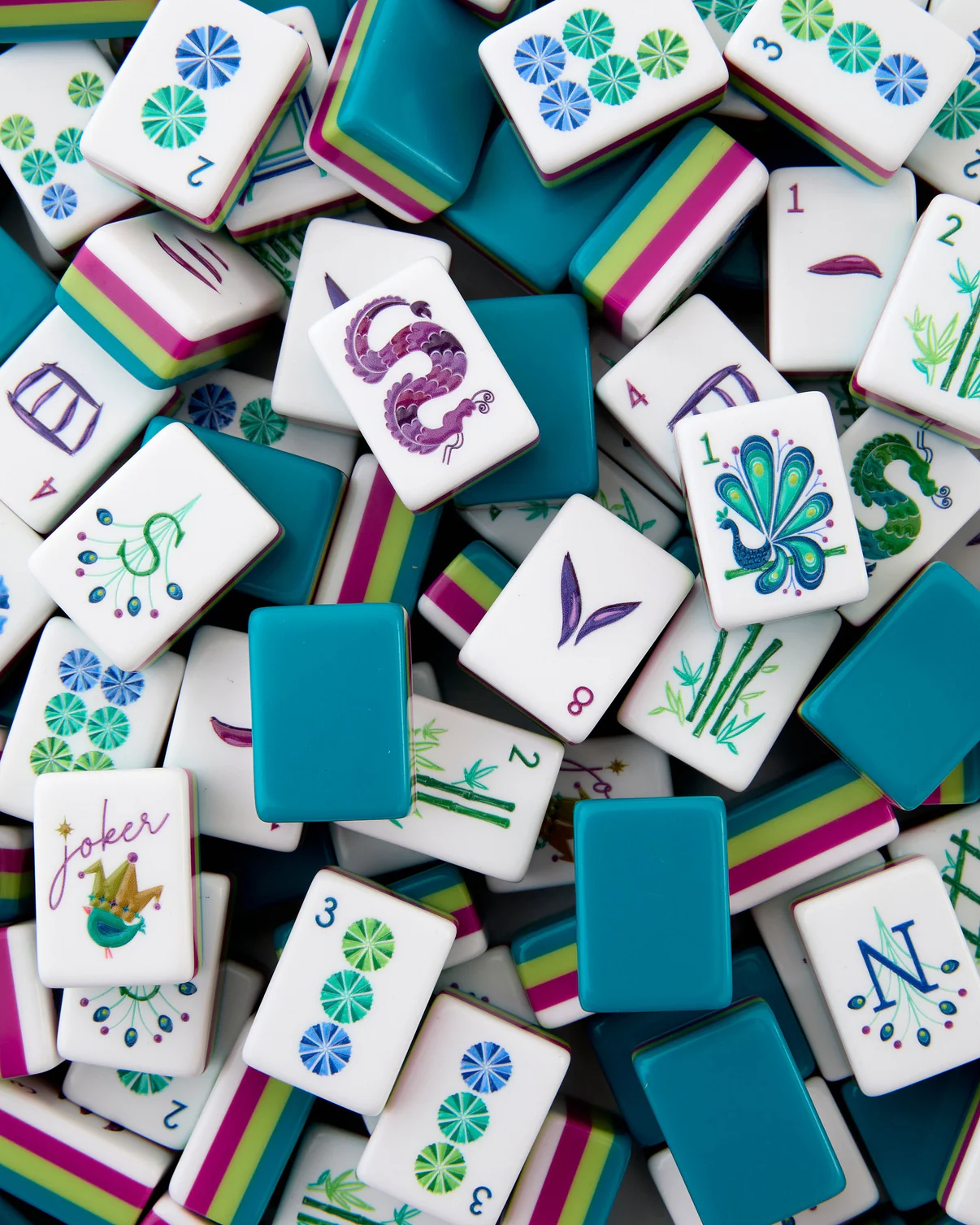 Lagoon Mahjong Tile Set