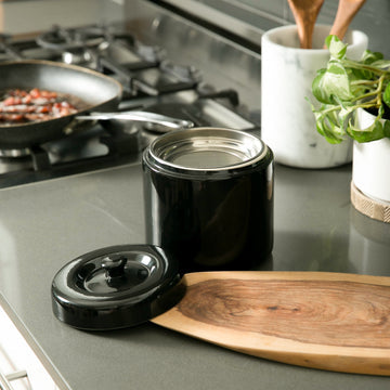 Ceramic Grease Keeper Black 6c.
