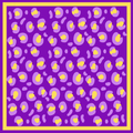 Bandana Gameday Scarf Purple & Gold Print