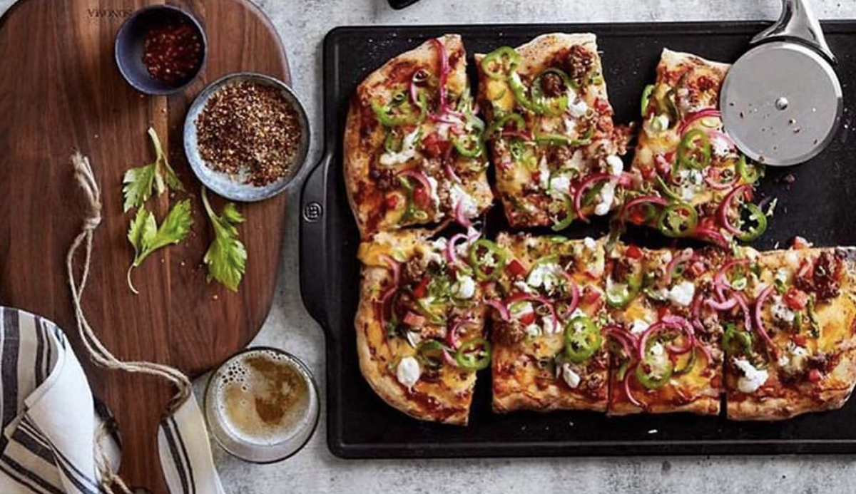 Rectangular Pizza Stone Charcoal