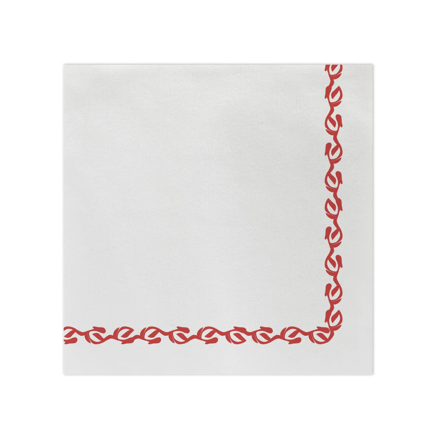 Papersoft Florentine Red Dinner P/20