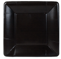 Salad Plates : Square Black Grosgrain
