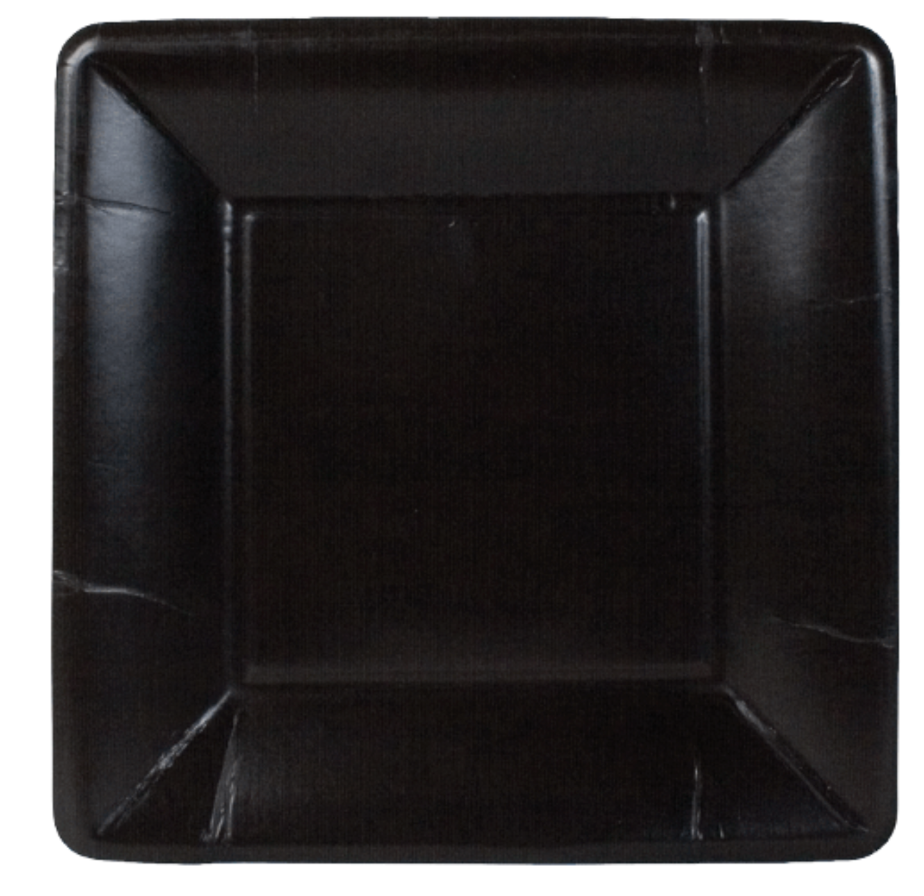 Salad Plates : Square Black Grosgrain