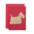 Red Scottie Dog Card